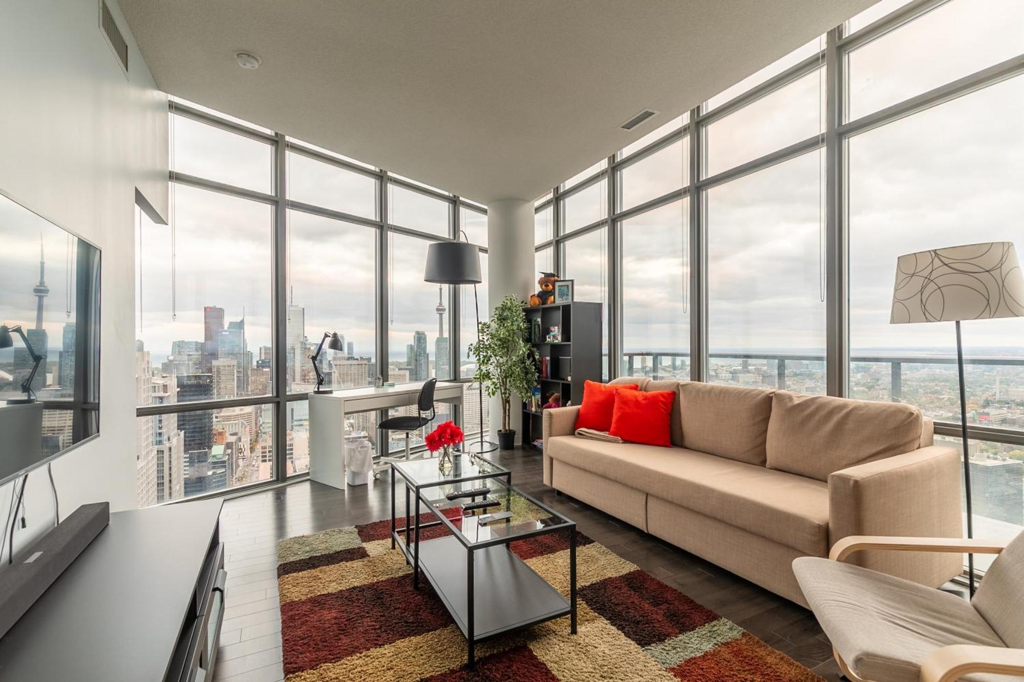 Great View High Rise In Central تورونتو المظهر الخارجي الصورة