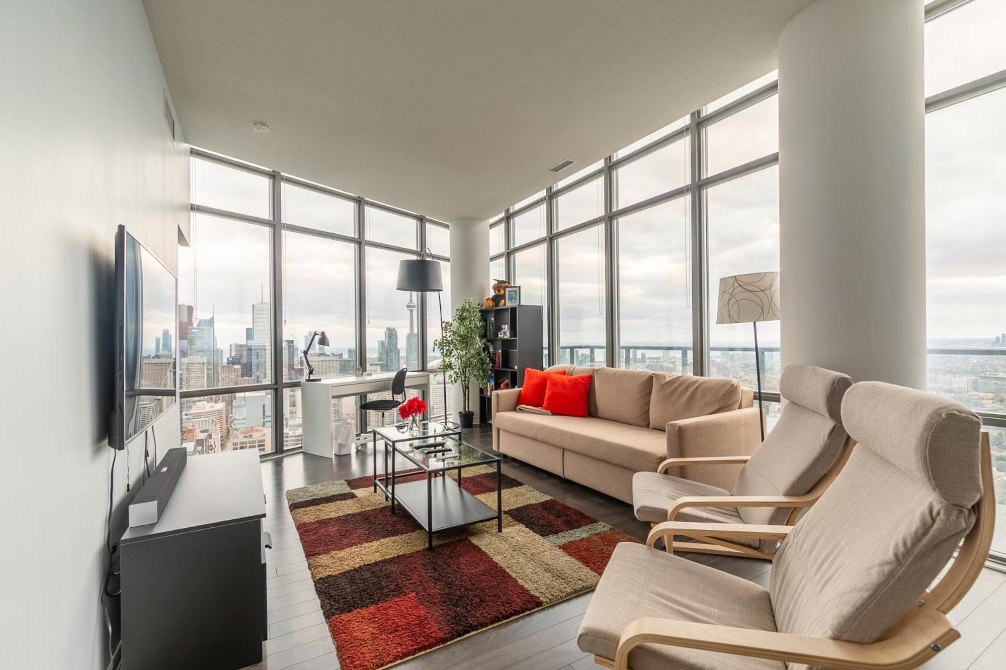 Great View High Rise In Central تورونتو المظهر الخارجي الصورة