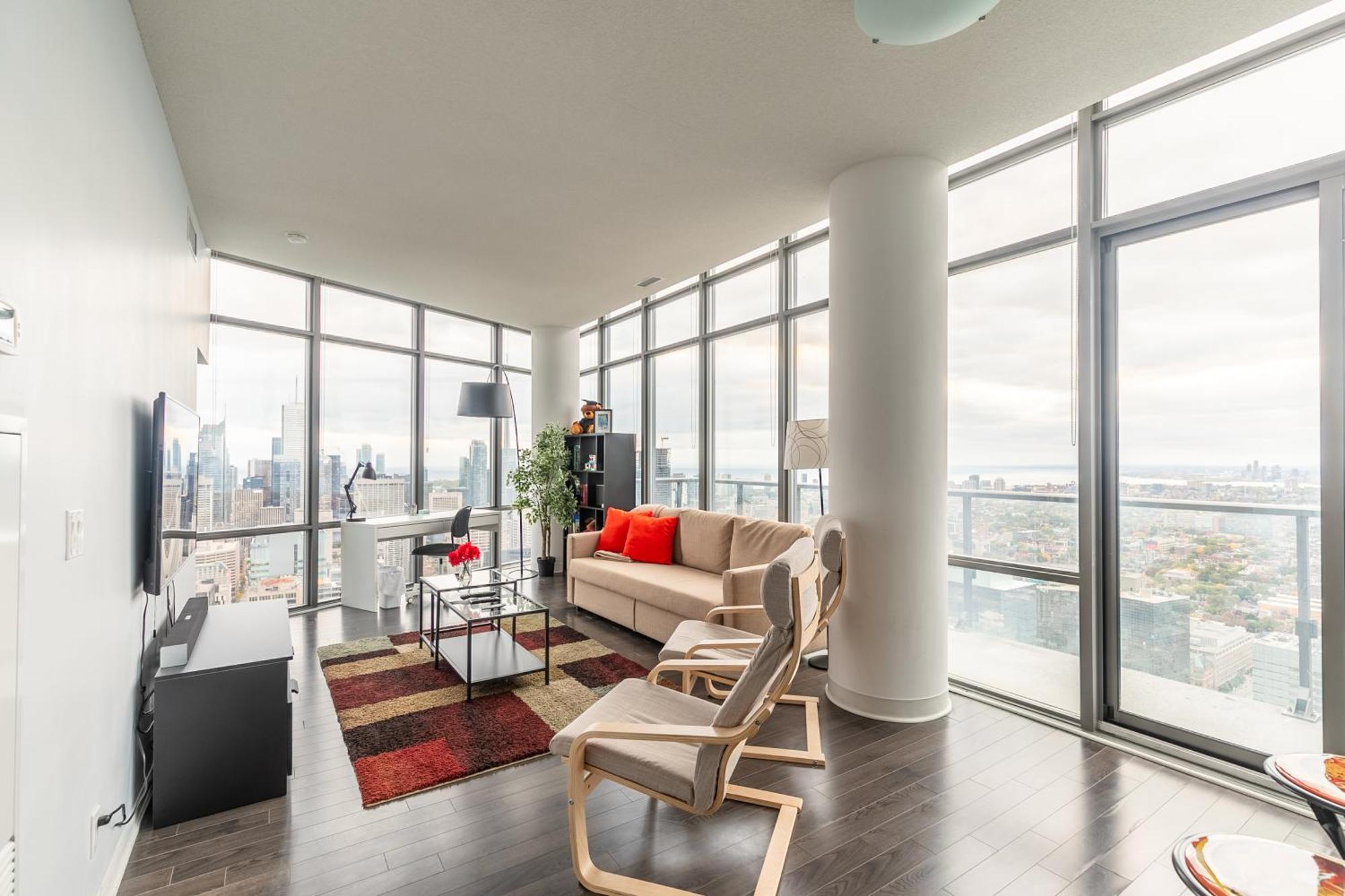 Great View High Rise In Central تورونتو المظهر الخارجي الصورة
